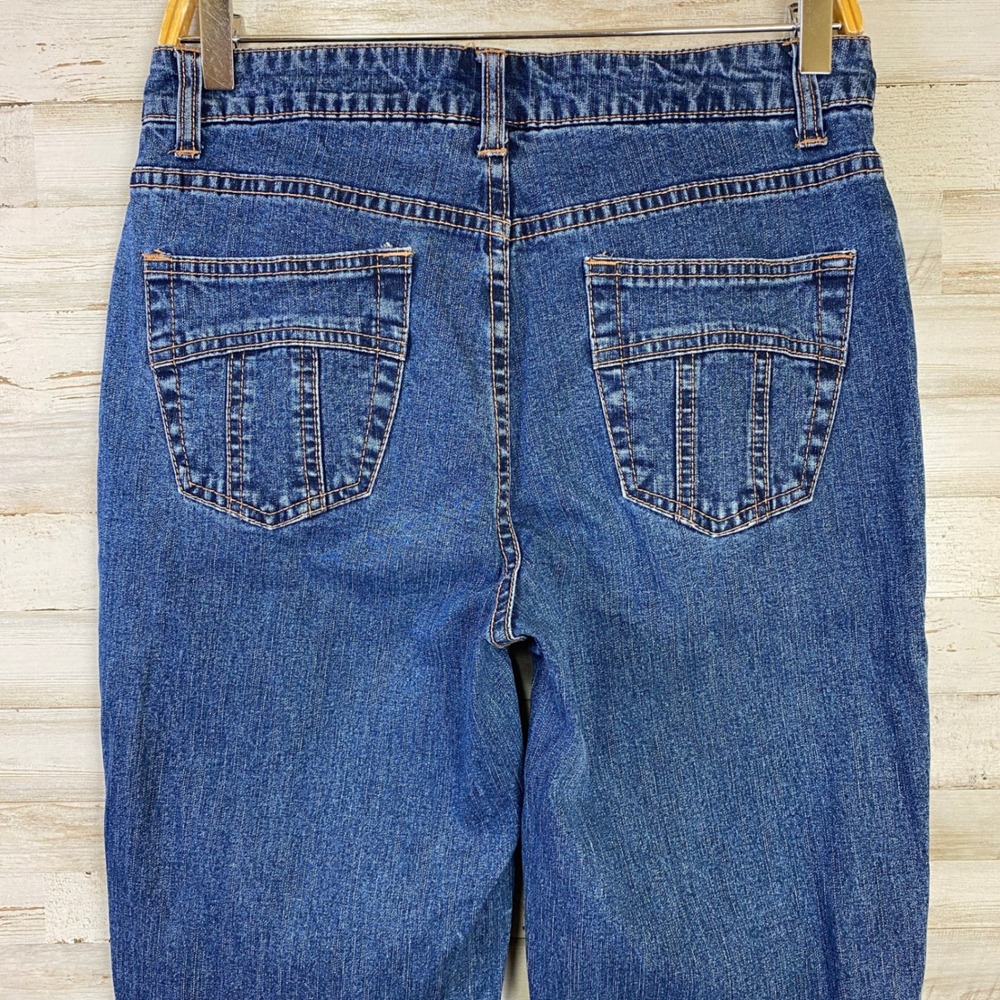 FDJ French Dressing Jeans Women 6 Blue Denim Olivia High Rise Flare Boho Retro - Picture 4 of 9